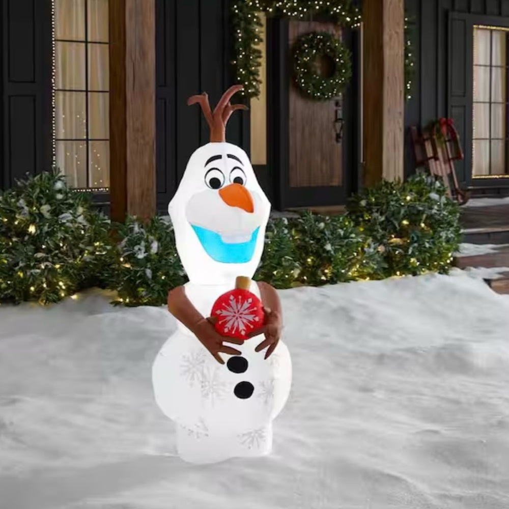 Disney Frozen Olaf Airblown Holiday Inflatable 4ft Tall Outdoor Christmas Decor